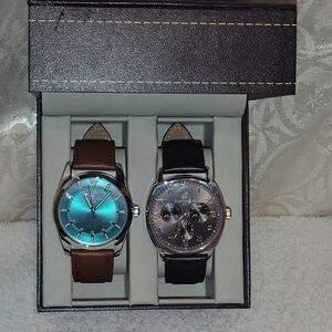 CARIBBEAN JOE MENS WATCH CARIBBEAN JOE SET OF 2 WATCHES NEW